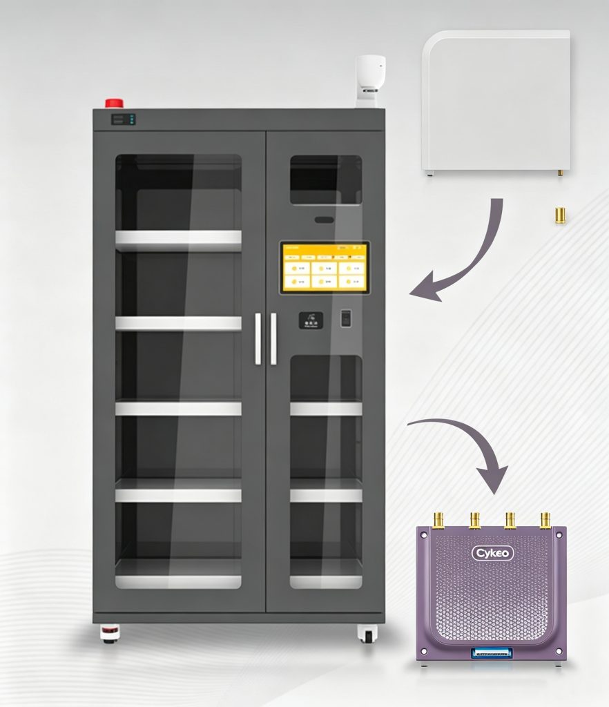 RFID Reader Module for Smart Cabinets: What Actually Matters in Real Deployments 1 Embedded RFID reader module and antenna installation inside a metal smart cabinet for tool tracking.