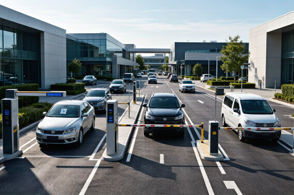 Long Range RFID Reader for Parking System: Why More Parking Facilities Are Switching to RFID Access 2 Multi-lane RFID parking management system