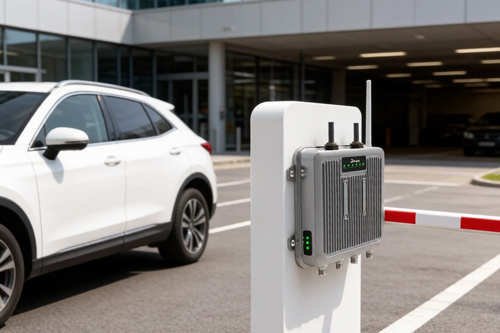 Long Range RFID Tag Reader: Why It’s Becoming Standard in RFID Parking Systems 1 Automatic RFID parking gate system with long range reader