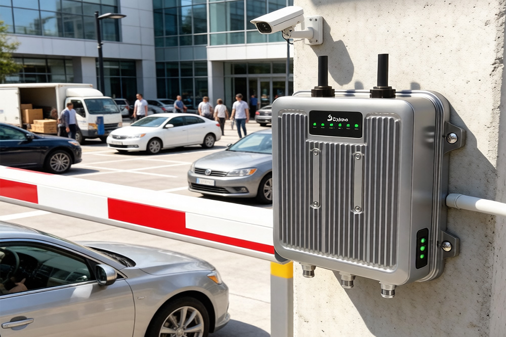 Long Range RFID Tag Reader: Why It’s Becoming Standard in RFID Parking Systems 3 RFID parking management system controlling vehicle traffic