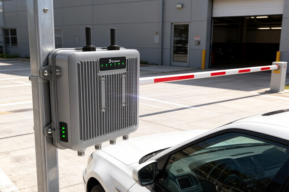 RFID Gate Reader: Why Parking Lots and Access Gates Are Moving to RFID 1 Vehicle using RFID parking gate access system