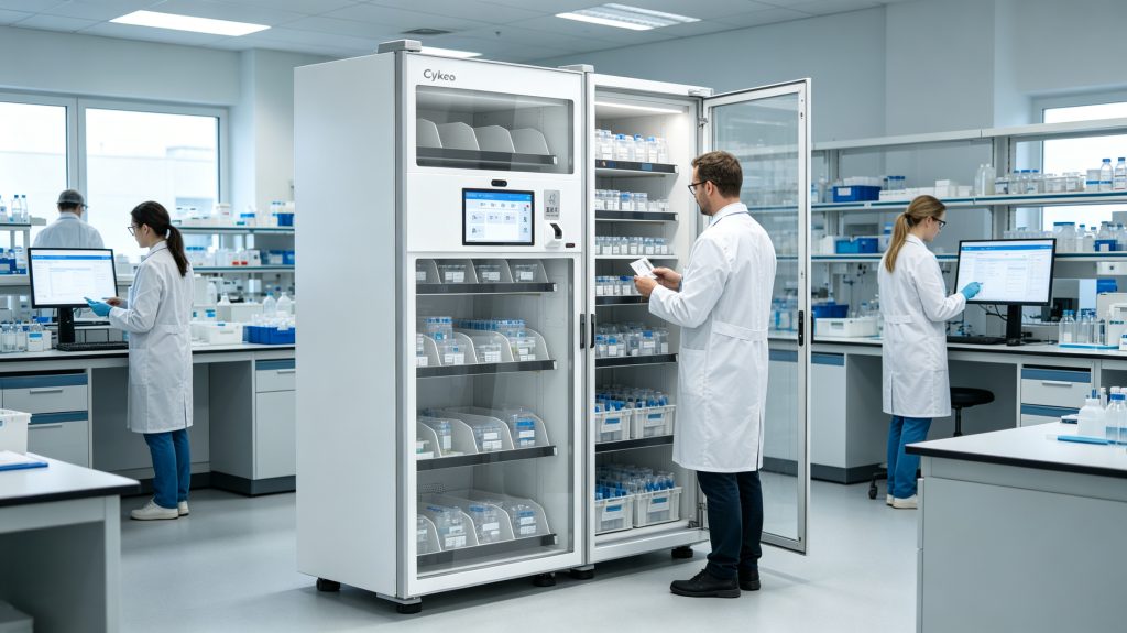 What is high frequency rfid and common applications 2 Cykeo high frequency RFID cabinet system tracking medical and laboratory assets