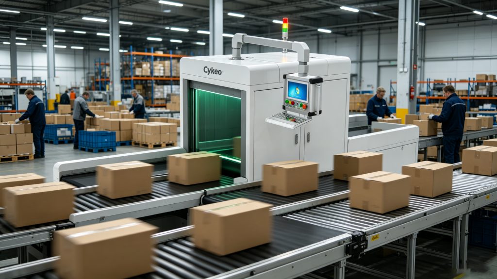 How RFID for Logistics Tracking Efficiency? 1 RFID for logistics conveyor tunnel system scanning cartons automatically