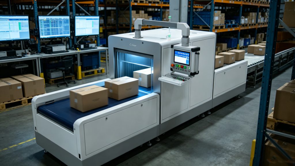 How rfid protect security for warehouses ? 2 Ultra high frequency RFID security system verifying outbound warehouse goods