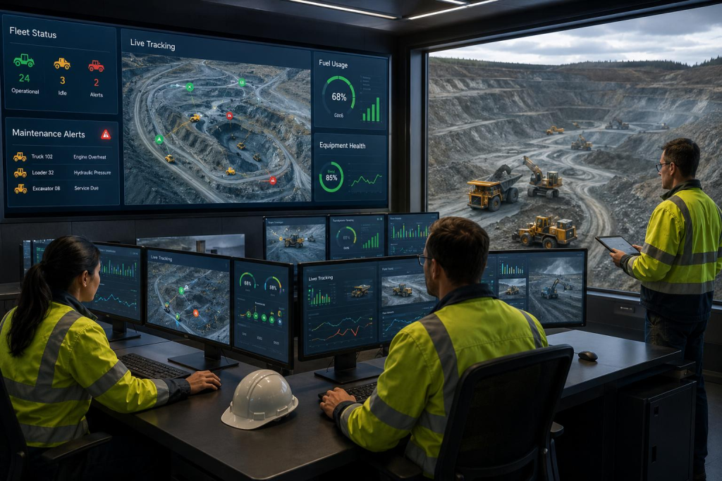 Tool Tracking Tool for Mining: RFID-Based Underground Asset Control System | Cykeo 2 RFID system tracking mining tools and heavy equipment in surface mining site