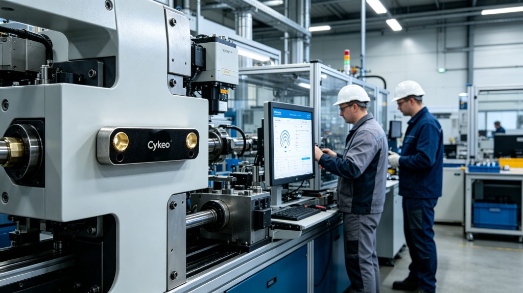 What Is RFID Metal Tag? 1 RFID metal tag attached to industrial machinery for asset tracking