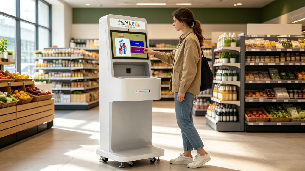 Retail Security Tag System Self-Checkout RFID Solution 2 Cykeo retail security tag system scanning multiple products simultaneously