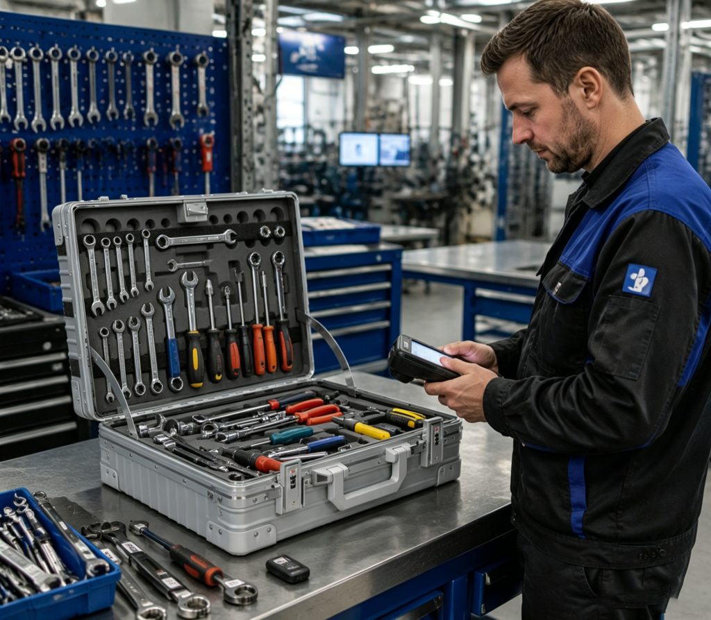 on metal rfid tags – Industrial Asset Identification for Metal Surfaces 2 industrial workshop tools tracked with on metal RFID tags