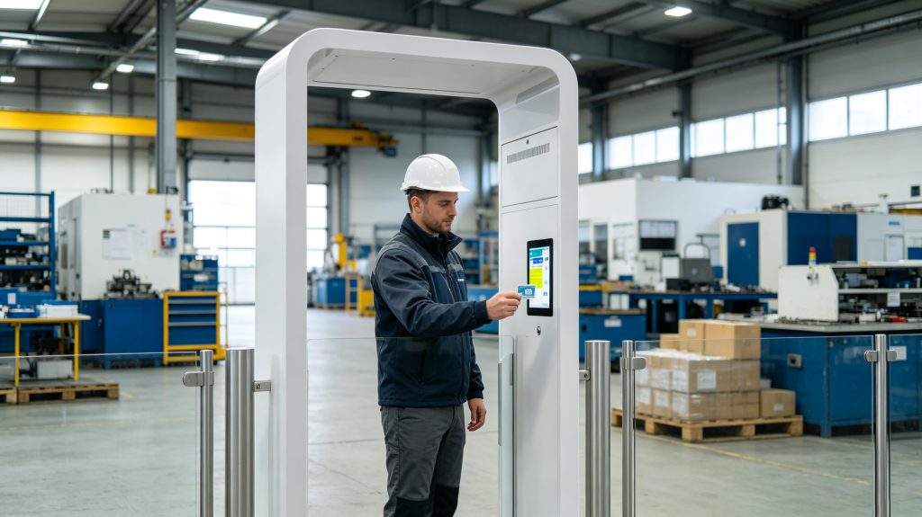 Jobs RFID Applications for Workforce Tracking and Operational Efficiency 1 Employee using RFID credential to access industrial work area