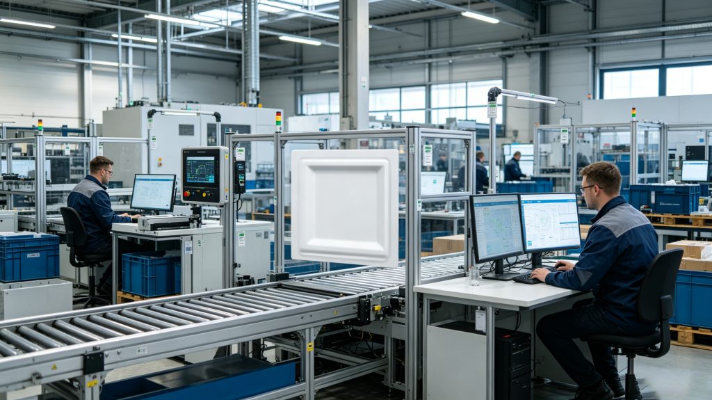 Industrial equipment tracked using durable UHF RFID tags in manufacturing