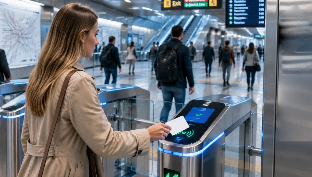 RFID card Security and Industrial Applications Explained 2 RFID card used at metro station gate
