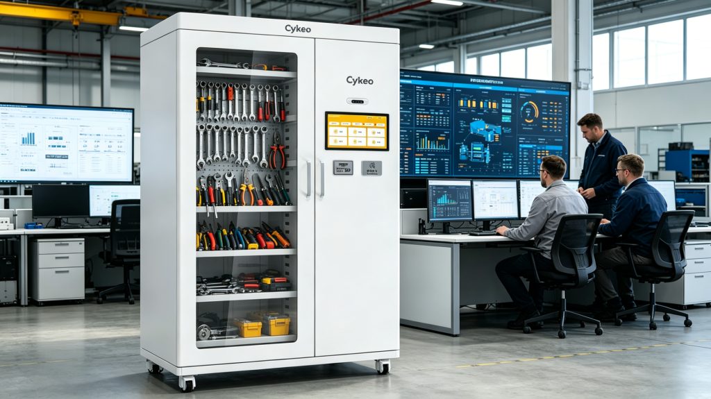RFID inventory management dashboard connected to Cykeo smart cabinet