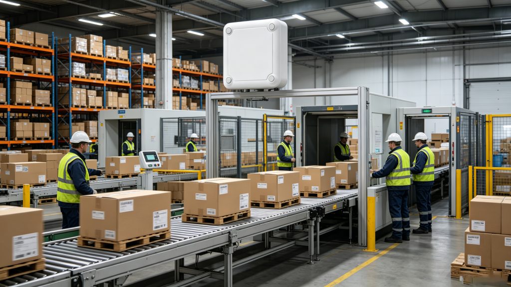 RFID Tags Labels: How RFID Labels Improve Asset Tracking and Inventory Accuracy 1 RFID tags labels attached to shipping cartons in warehouse