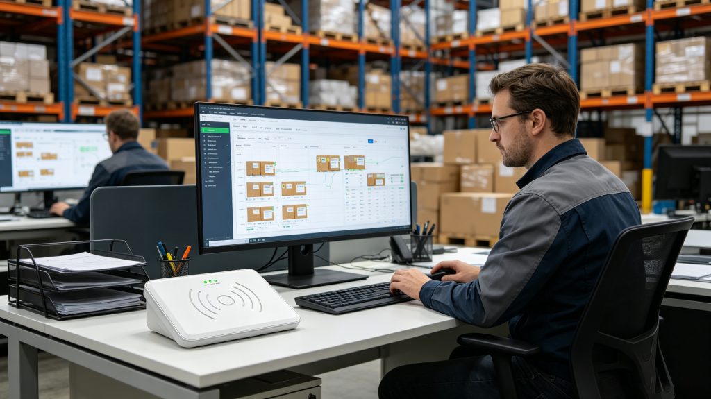 RFID Tags Labels: How RFID Labels Improve Asset Tracking and Inventory Accuracy 2 Warehouse management software displaying RFID label tracking data