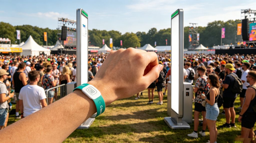 What is silicone RFID wristband? 2 Silicone RFID wristband supporting event access and cashless payment systems