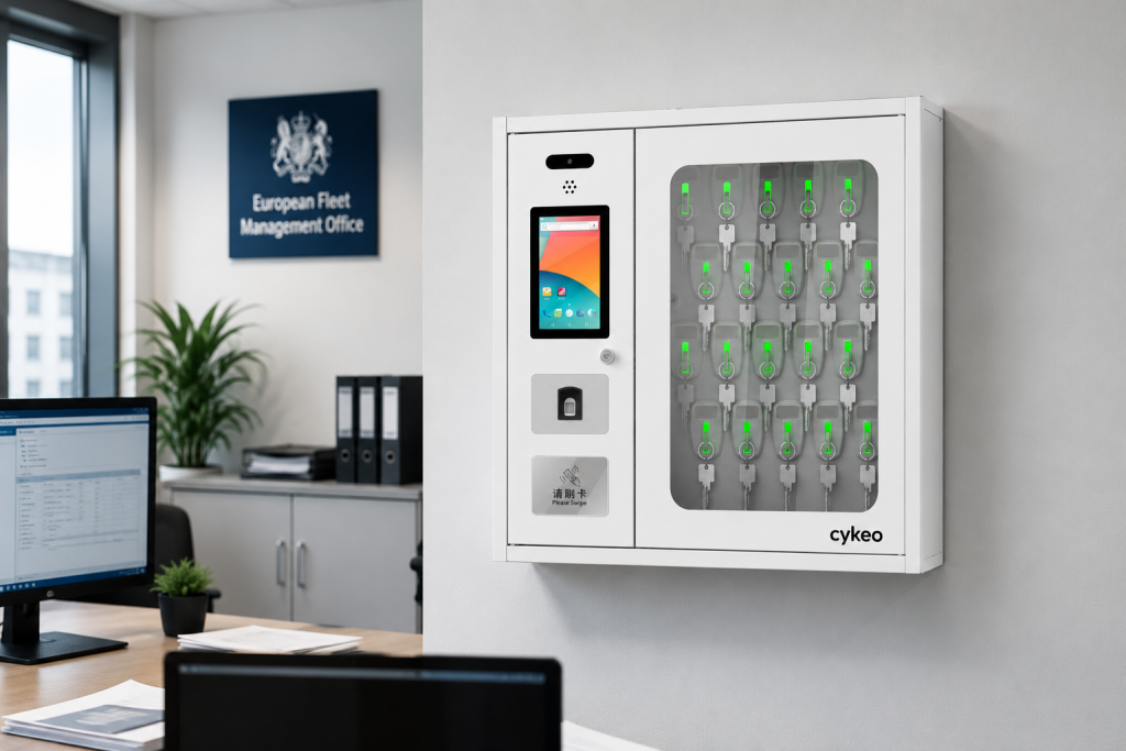 What Is RFID Key Ring? 1 RFID key rings stored inside an intelligent RFID key management cabinet