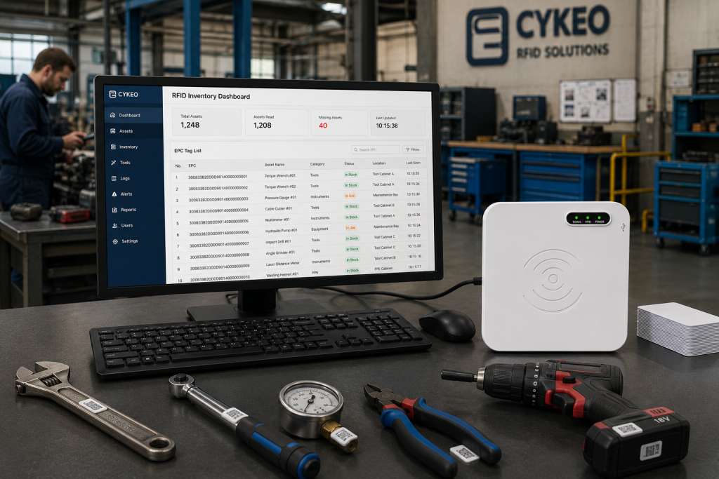What Is EPC in RFID? 2 Industrial assets tracked with EPC RFID tags and Cykeo RFID technology