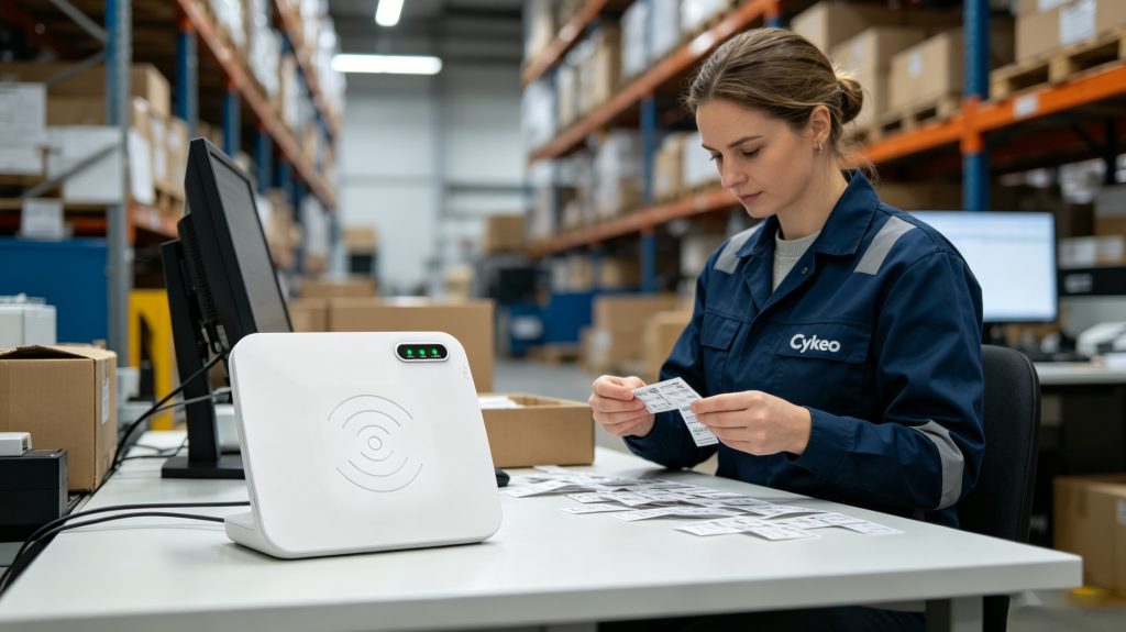 What Is RFID Tag EPC? 1 RFID desktop reader writer encoding EPC data into UHF RFID tags
