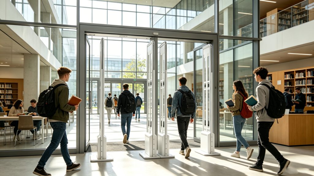 rfid access 13.56mhz waterproof Access Control and Security Gate Solution 1 rfid access 13.56mhz waterproof gate installed in modern European library