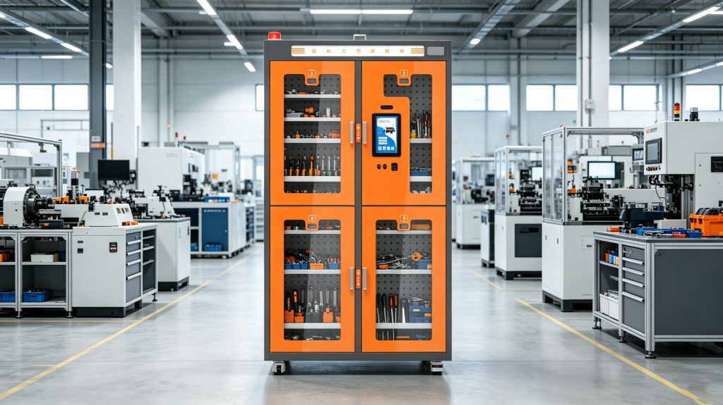What is a tracking reader? How It Is Works? 2 Cykeo tracking reader system monitoring manufacturing assets in a modern European factory