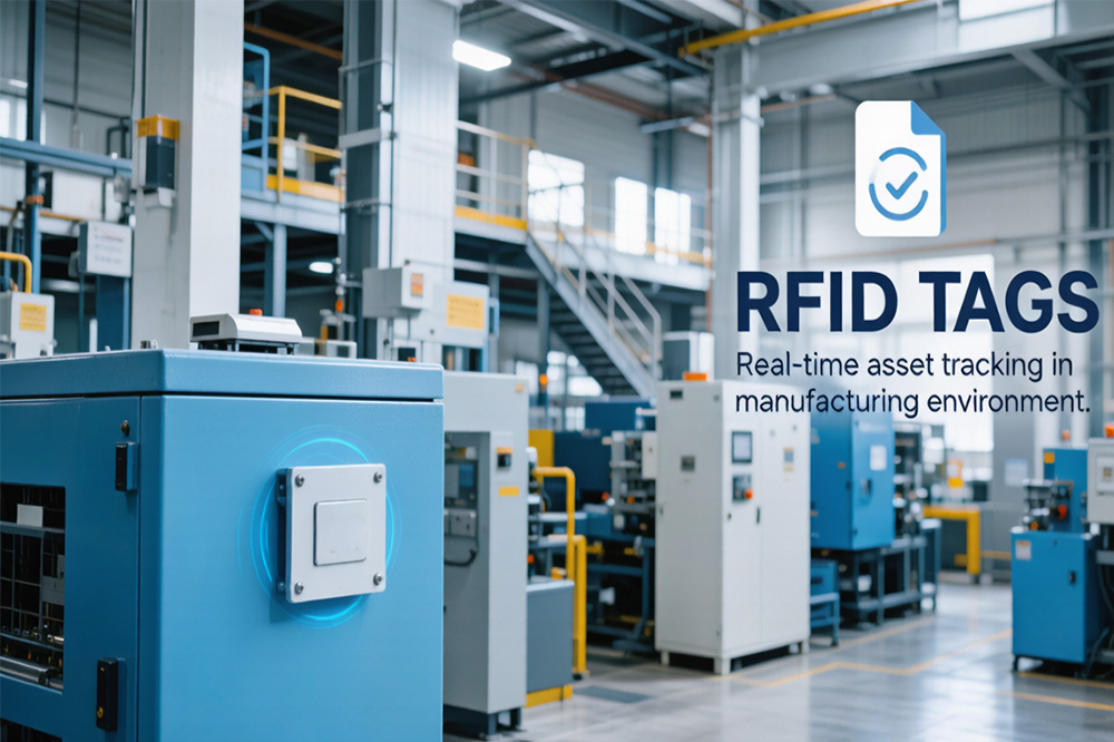 RFID technology is widely used for tracking manufacturing equipment and tools.