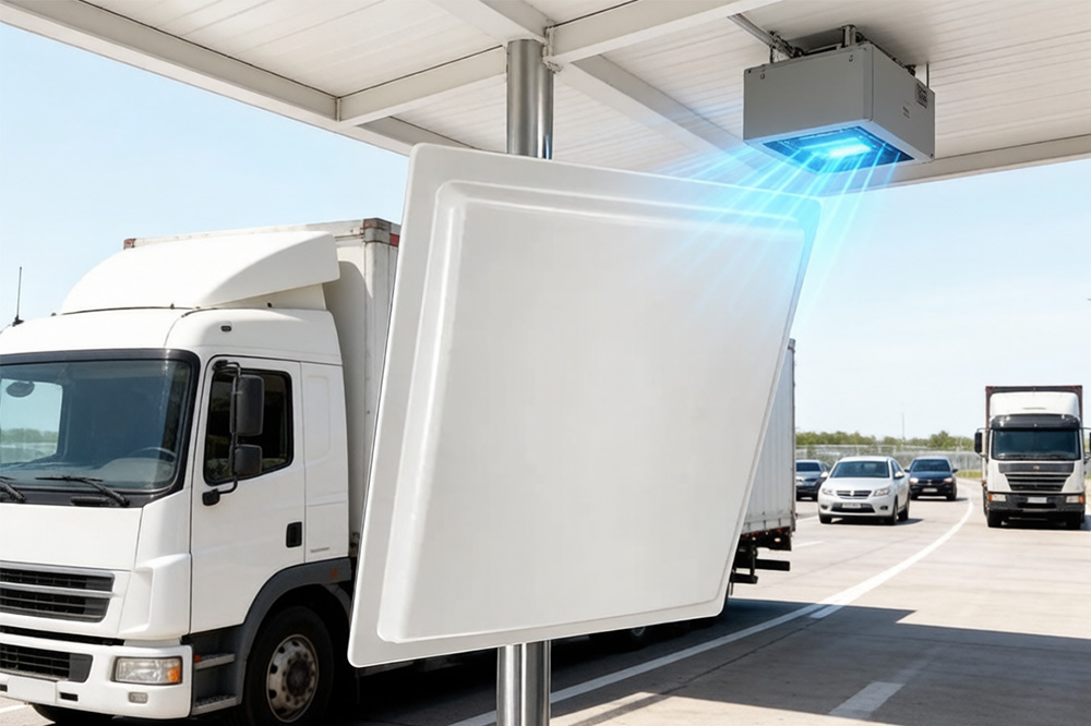 Why Some RFID Projects Still Struggle Even With 12dBi Antenna 2 Long-range RFID antenna used for vehicle access control system