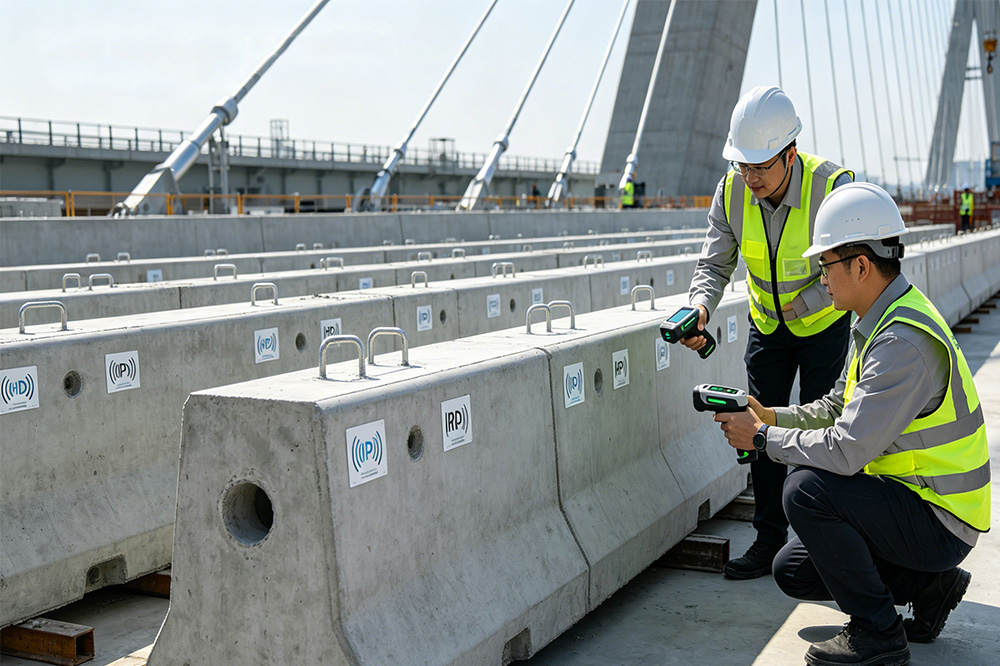 Embeddable RFID Tags: Why More Manufacturers Are Hiding RFID Inside Products Instead of Sticking It On 3 RFID tags embedded inside concrete structures for lifecycle tracking