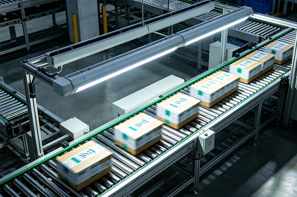RFID antennas enable automated identification without interrupting production flow