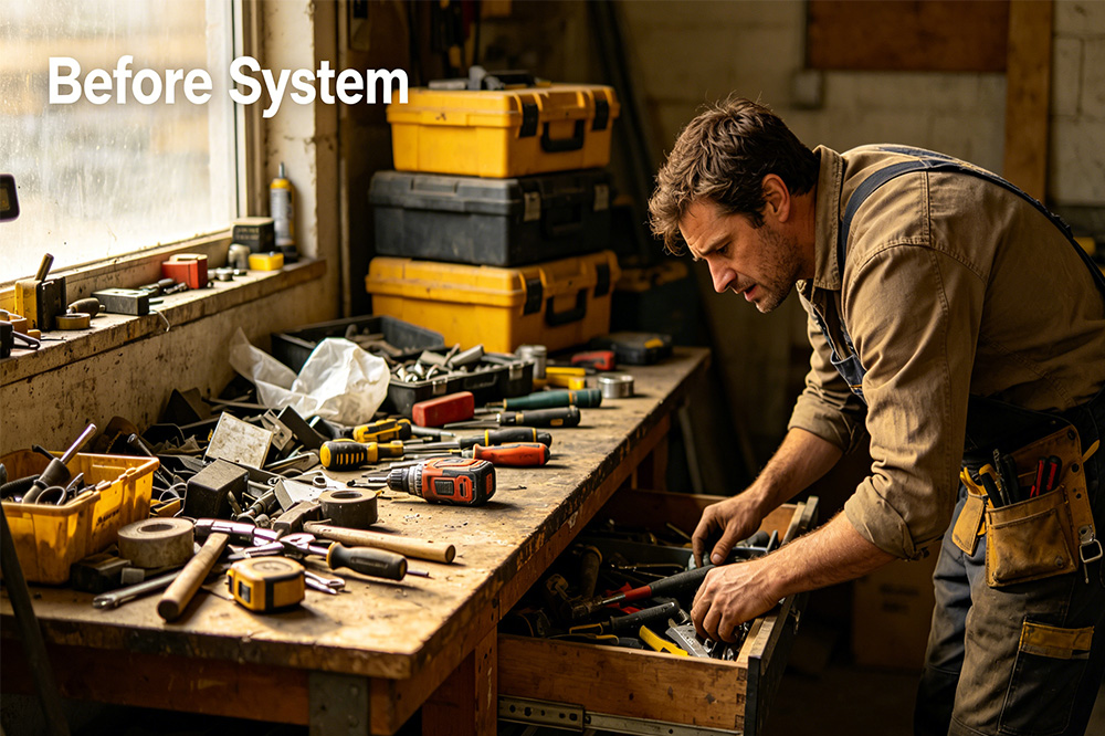 Before RFID systems, tool tracking often depended on memory and manual checks.