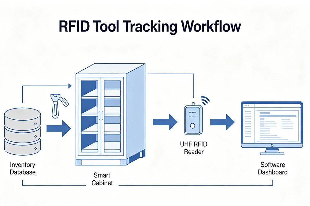 RFID Tool Management Systems Don’t Fail Because of Technology—It’s Usually Something Else Nobody Talks About 4 From tool cabinet to management platform in real time.