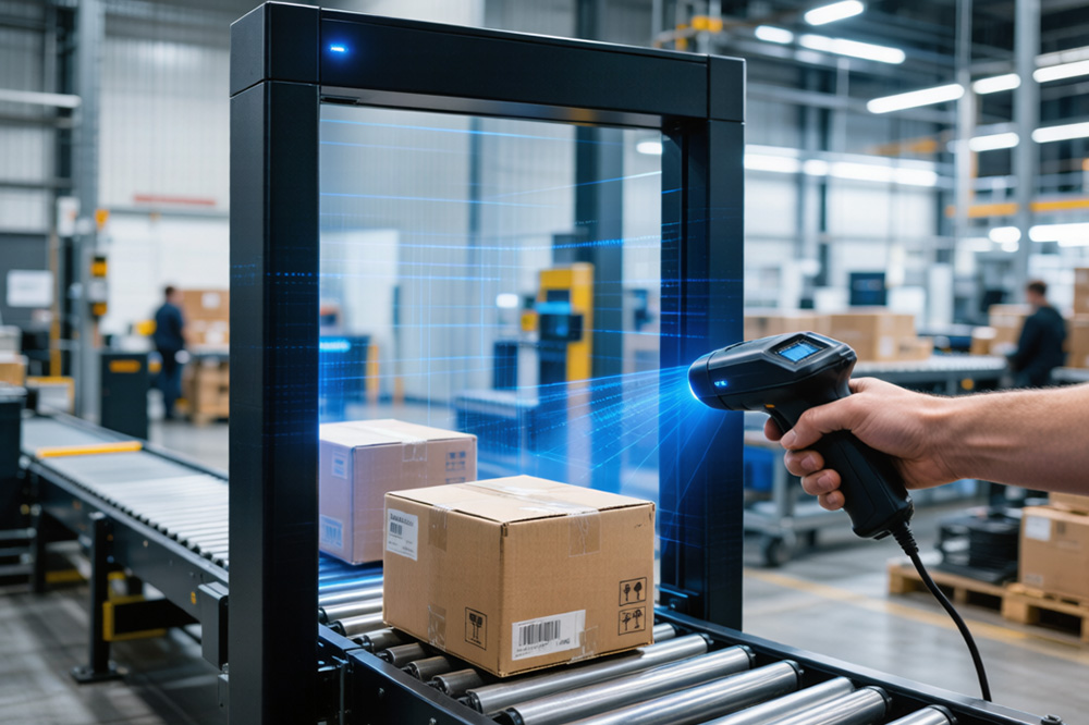 What Is an RFID Scanner? How It Actually Works in Real Warehouses and Automation Projects 1 RFID gate system automatically identifying multiple cartons in real-time warehouse flow