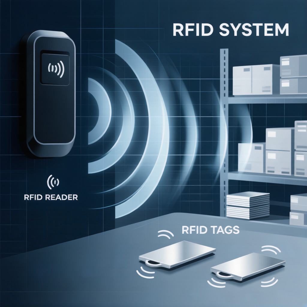 How RFID Readers Actually Work 3 RFID reader continuously broadcasting RF signals to activate nearby tags