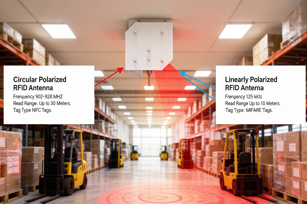 Difference between circular and linear polarized RFID antennas