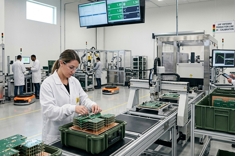 Most Buyers Don't Change RFID Antenna Suppliers Because of Price 1 Production line manufacturing UHF RFID antennas in China