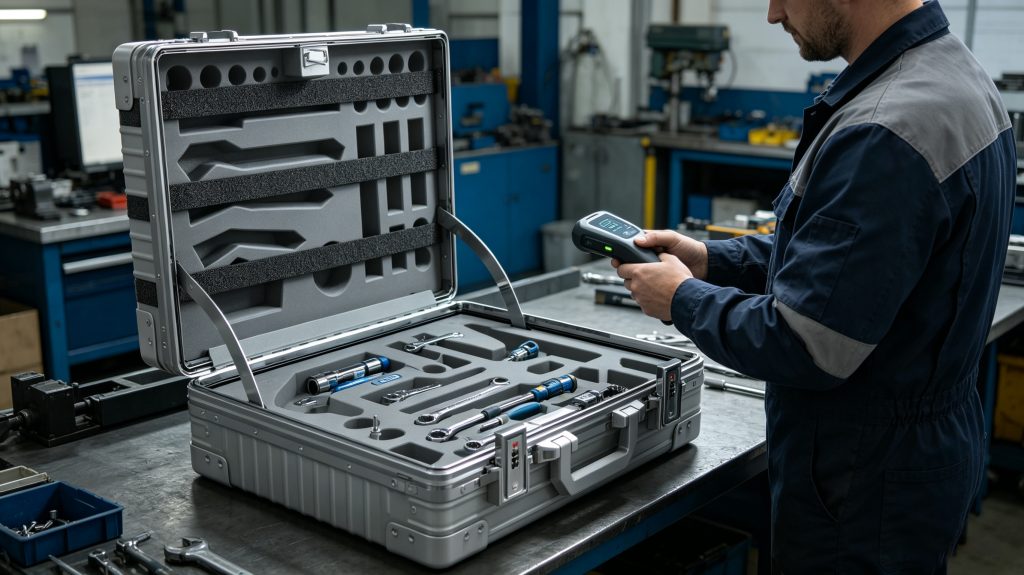 Passive rfid scanner – Industrial Contactless Identification System 2 industrial maintenance toolbox scanned by RFID system