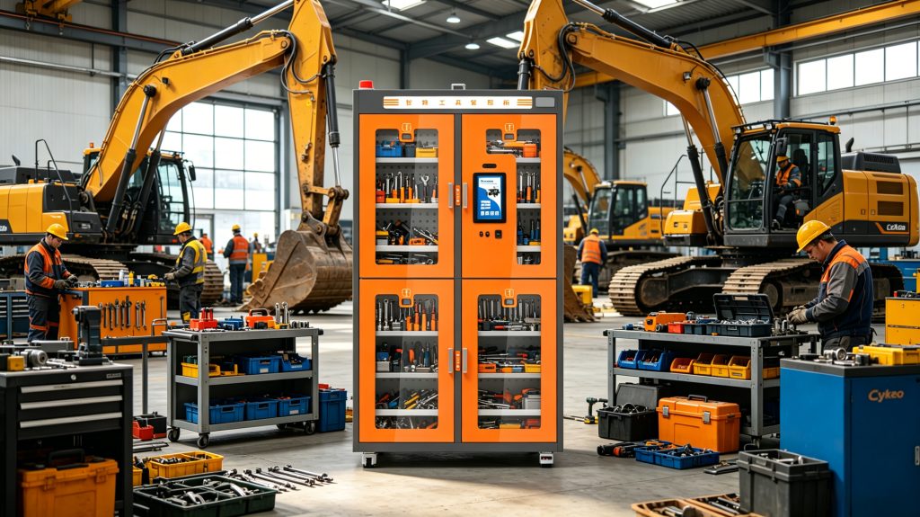 What is a tracking reader? How It Is Works? 1 Cykeo RFID tracking reader monitoring industrial tools inside a European maintenance facility