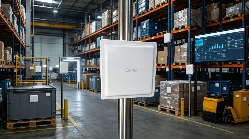 RFID Asset Tag for Accurate Enterprise Asset Tracking and Inventory Control 2 RFID asset tags tracking pallets and equipment in a European logistics warehouse