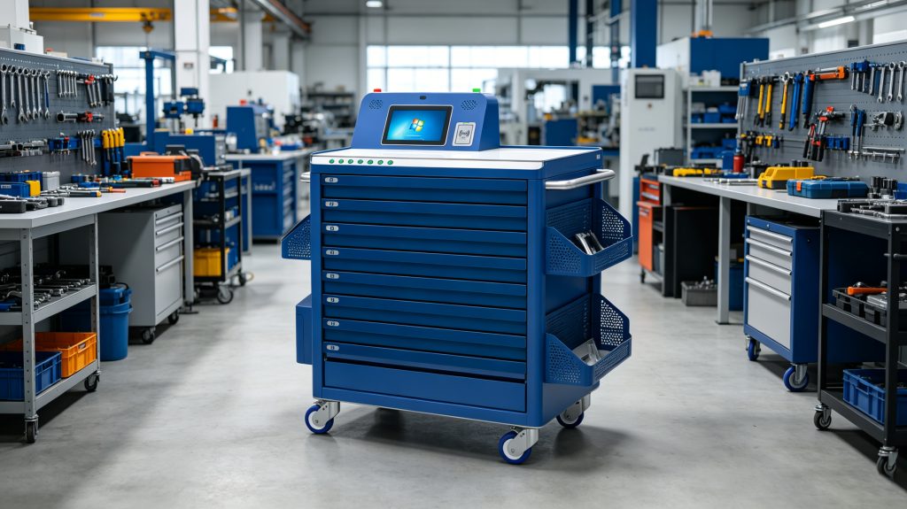 What is Rfid Tools Tracking? 1 Cykeo RFID smart tool cart supporting automated tools tracking
