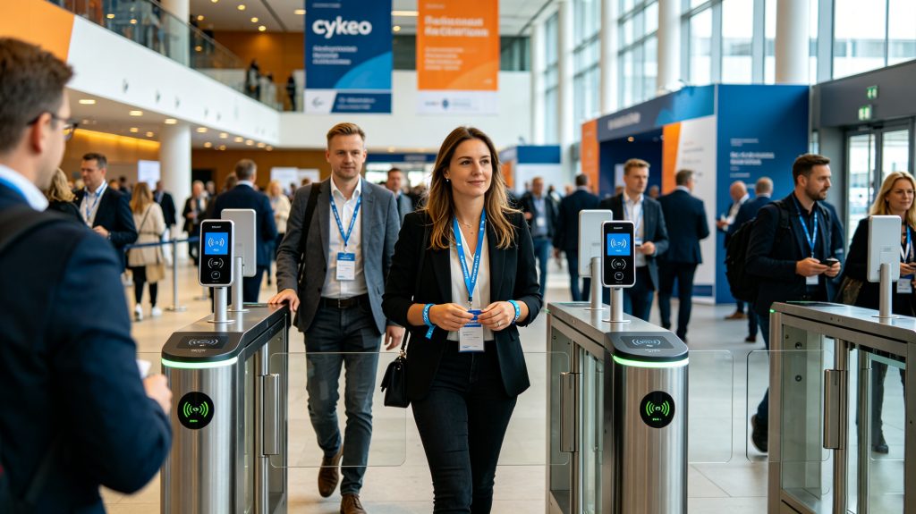 What Is RFID Wristband Technology? 1 Visitors using Cykeo RFID wristband technology for secure venue access