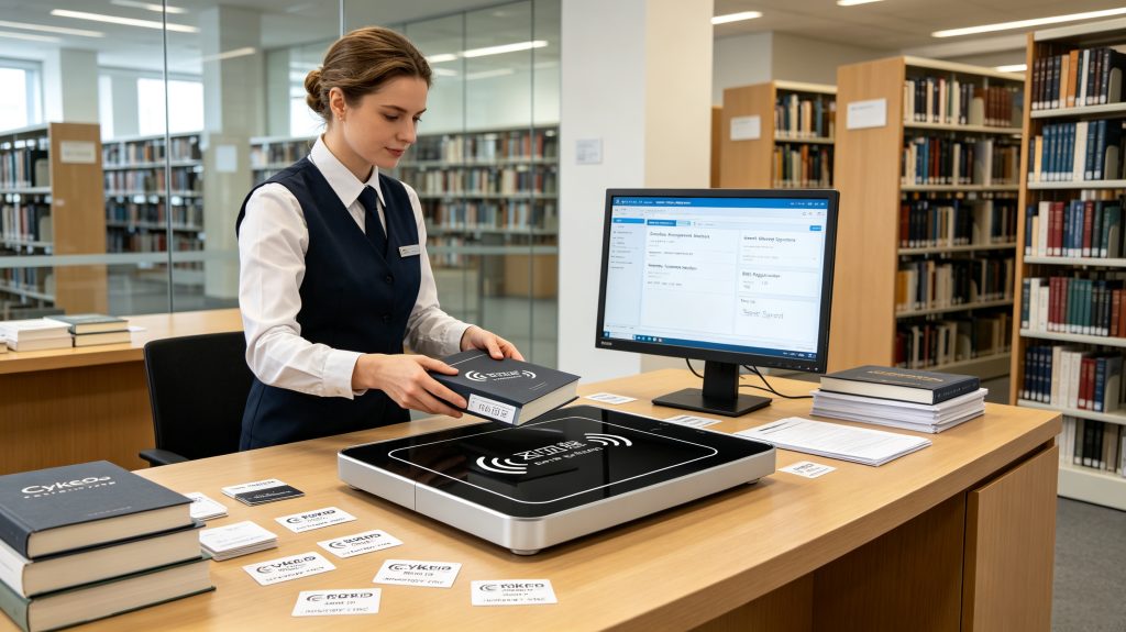 how rfid chips work in smart library RFID asset tracking application