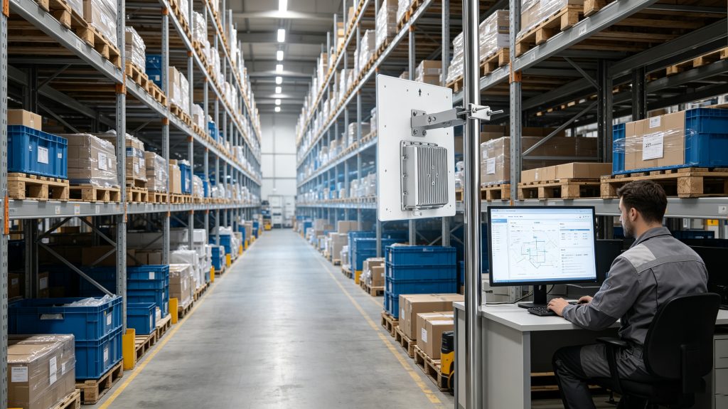 how do rfid scanners work: Understanding Smart RFID Identification Technology 2 Cykeo RFID scanner automatically tracking tagged inventory items in a modern warehouse environment