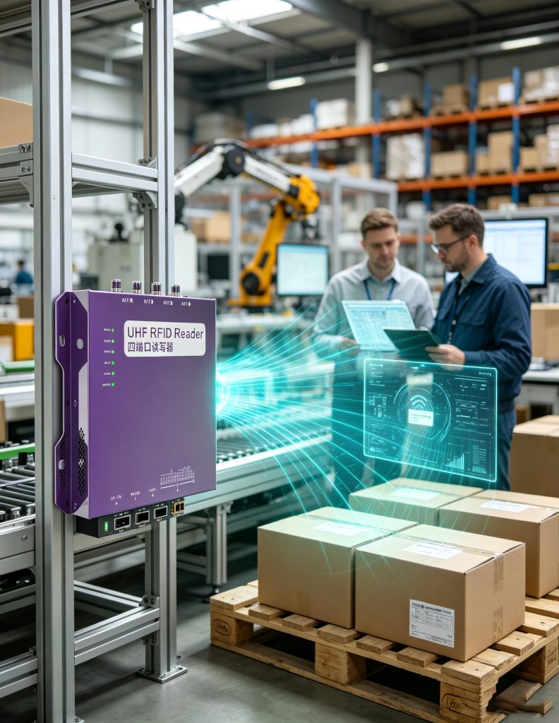 What Is an RFID Tag? A Complete Guide to RFID Tag Technology, Structure, and Industrial Applications 1 What is an rfid tag showing RFID chip antenna and reader communication