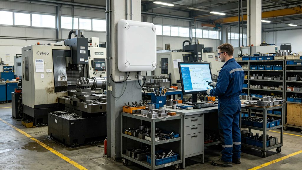 Cykeo RFID tags and readers managing industrial equipment tracking in Europe