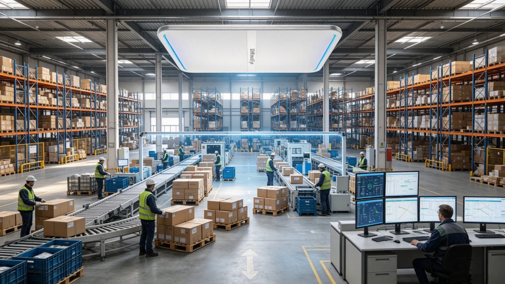 what rfid: Understanding RFID Technology and Smart Identification Systems 1 Cykeo UHF RFID ceiling mounted reader identifying tagged products in a smart warehouse