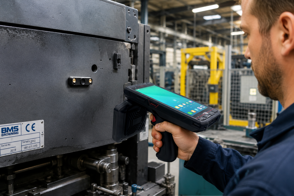 Anti Metal RFID Tag: How Does It Improve Tracking Accuracy on Metal Assets? 1 Anti metal RFID tag mounted on industrial steel equipment for asset tracking