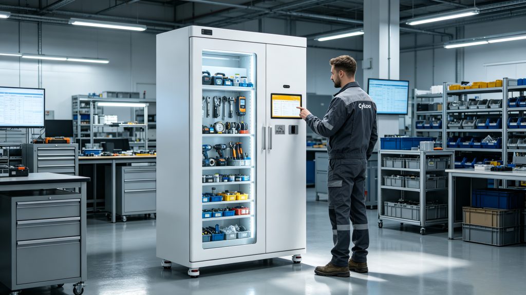 System RFID for Intelligent Identification, Tracking, and Automated Asset Management 2 Cykeo system rfid smart cabinet managing tools and equipment