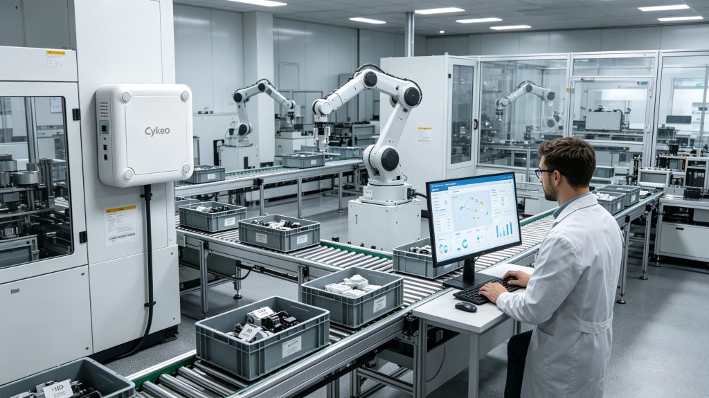 System RFID for Intelligent Identification, Tracking, and Automated Asset Management 1 Cykeo system rfid solution monitoring industrial assets in a smart manufacturing facility