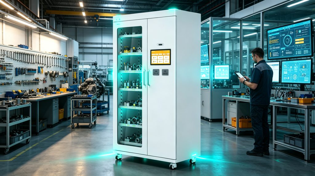 tracking system for equipment used in maintenance facility