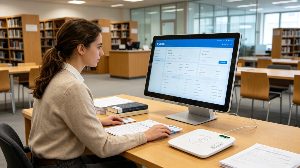 what is a rfid card: Complete Guide to RFID Card Technology and Applications 2 Cykeo RFID card workstation used for library RFID registration and smart document management