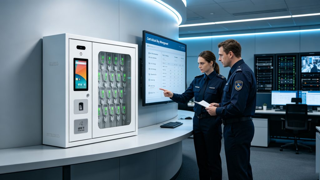 RFID Key Tags: How Smart RFID Key Management Improves Security, Accountability, and Operational Efficiency 3 Cykeo RFID key cabinet integrated with enterprise management software
